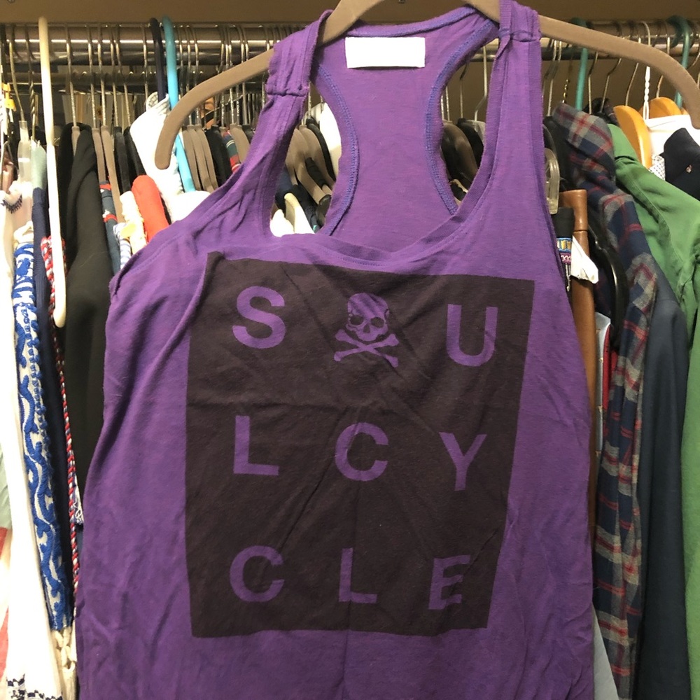 SoulCycle purple tank small